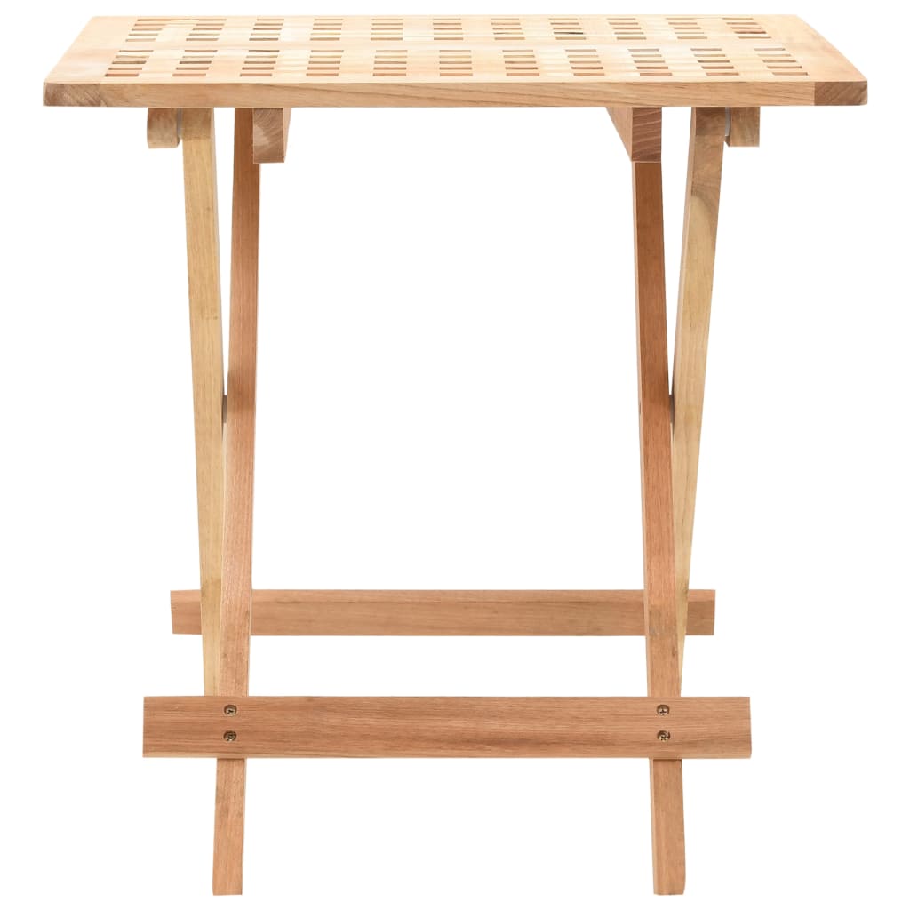 Kokoontaitettava Sivupöytä Täysi Pähkinäpuu 50x50x49 cm - Sisustajankoti.fi