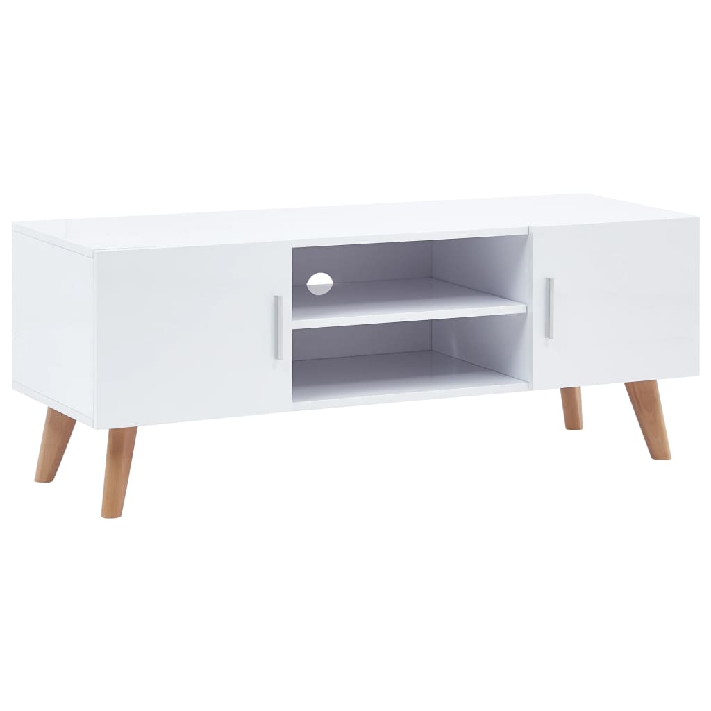 TV-taso 120x40x46 cm MDF valkoinen - Sisustajankoti.fi