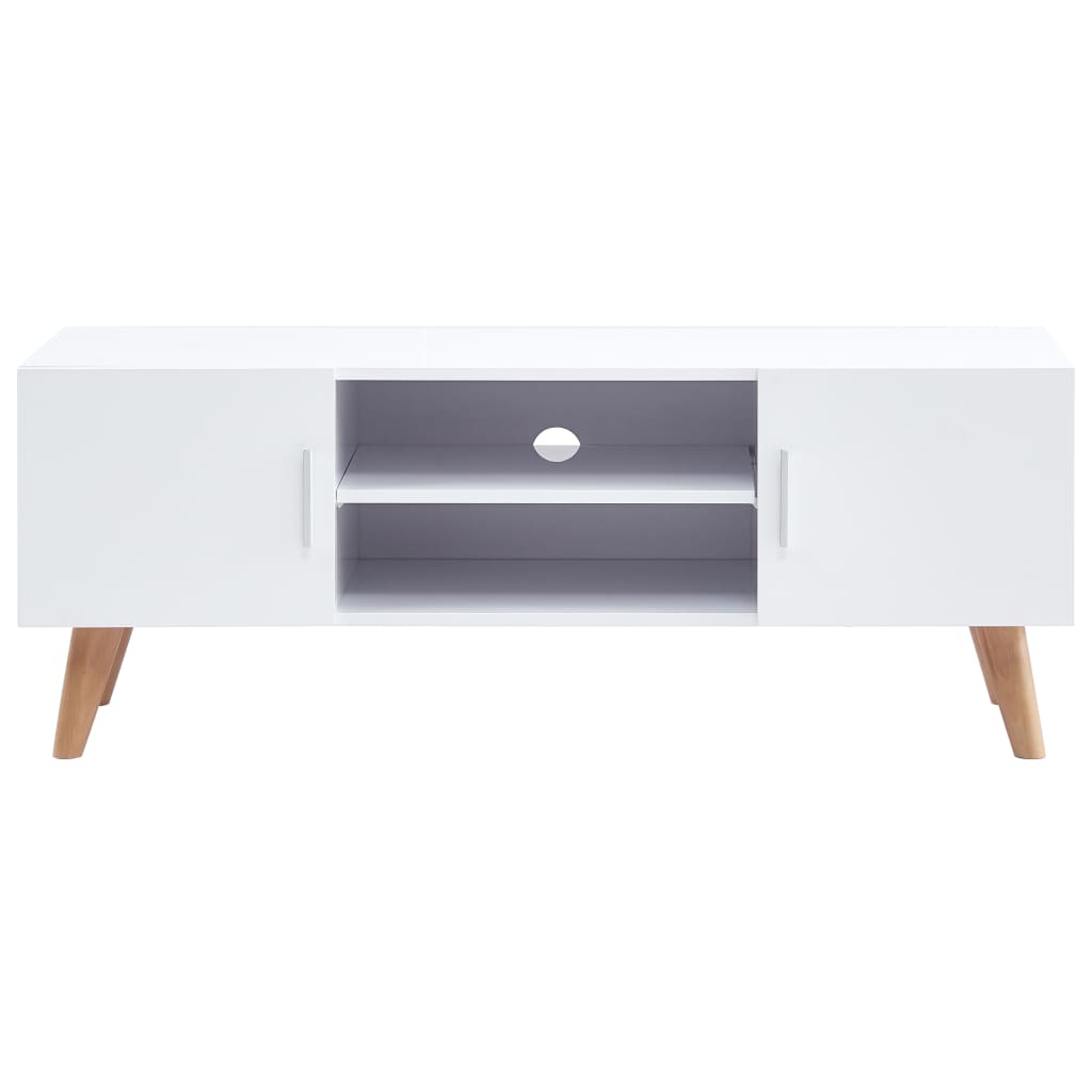 TV-taso 120x40x46 cm MDF valkoinen - Sisustajankoti.fi