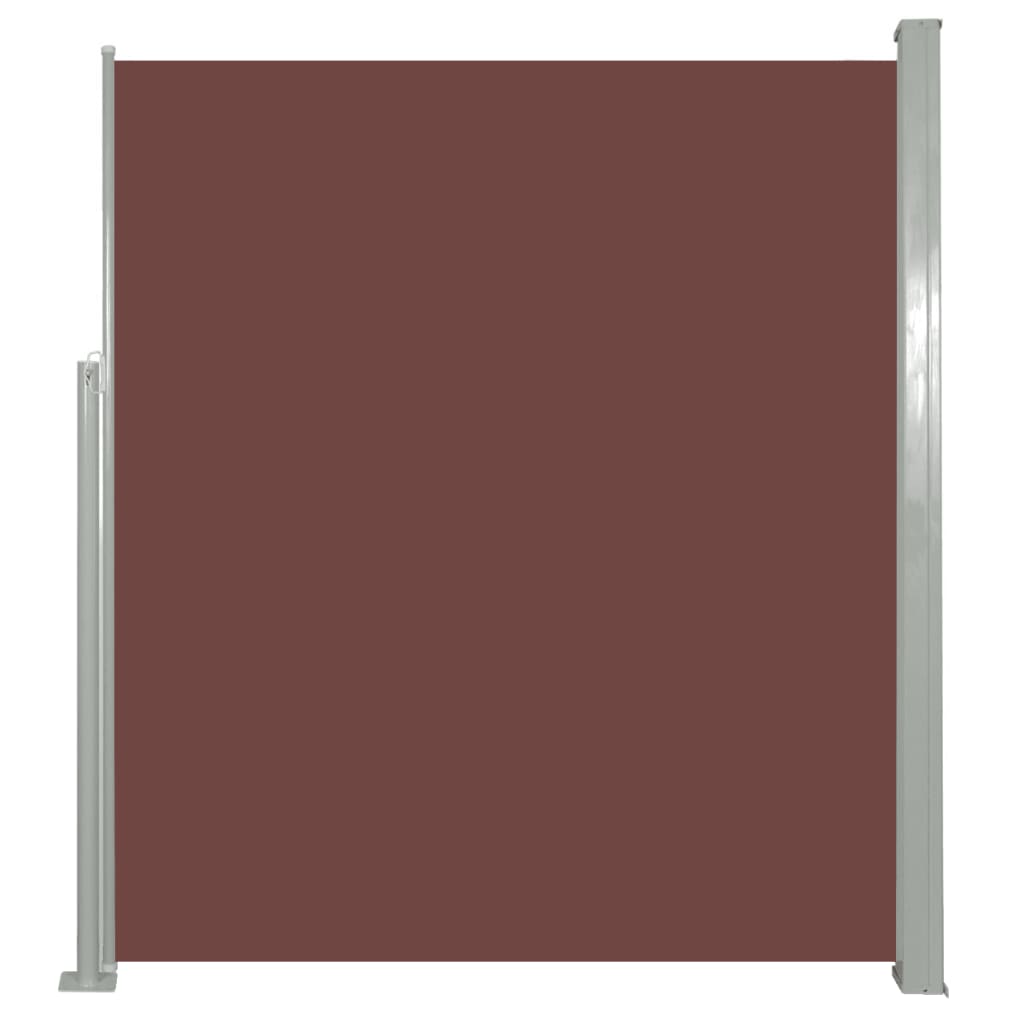 Sisäänvedettävä sivumarkiisi 160x500 cm ruskea - Sisustajankoti.fi