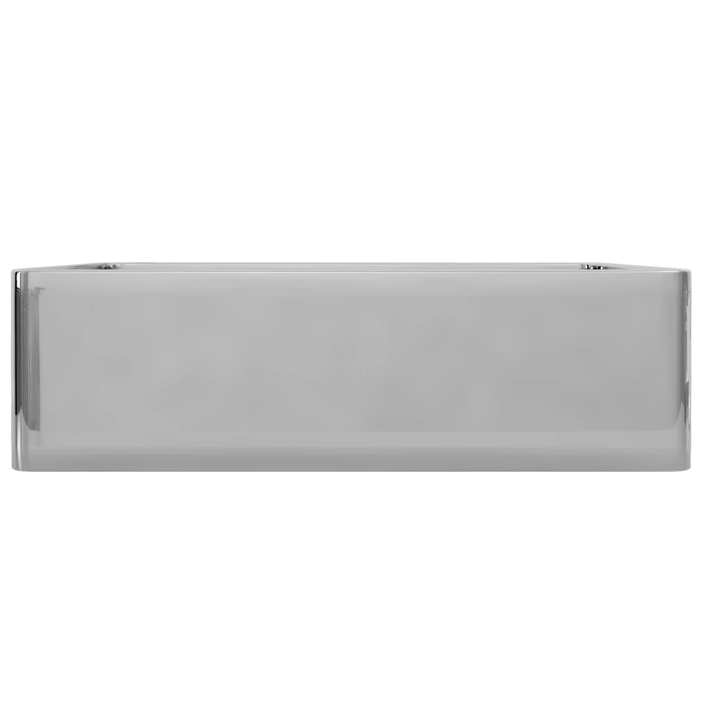 Pesuallas 41x30x12 cm keraaminen hopea - Sisustajankoti.fi