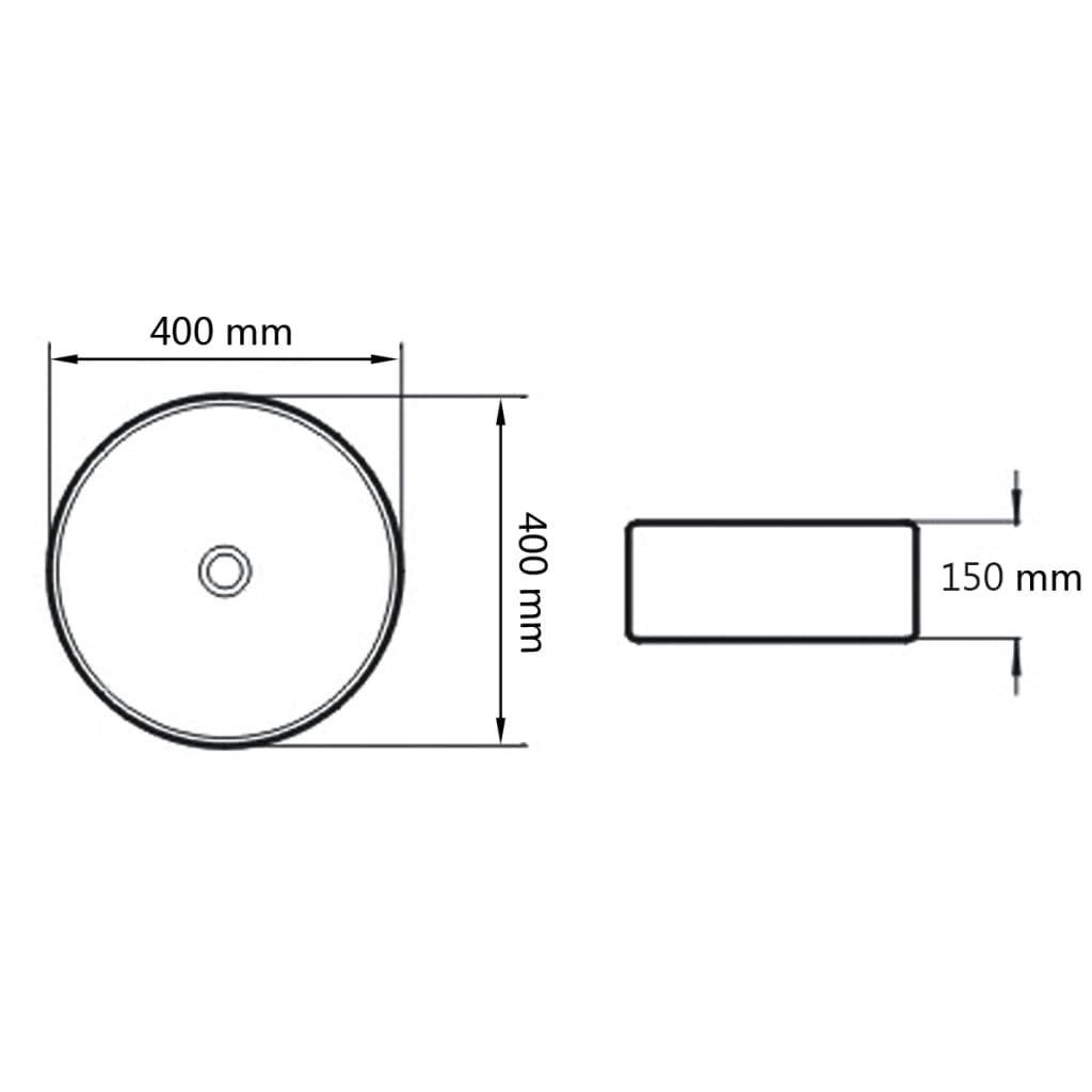 Pesuallas 40x15 cm keraaminen kulta - Sisustajankoti.fi
