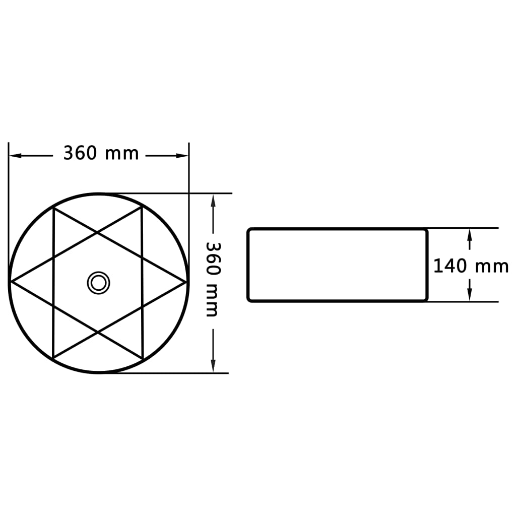 Pesuallas 36x14 cm keraaminen musta - Sisustajankoti.fi