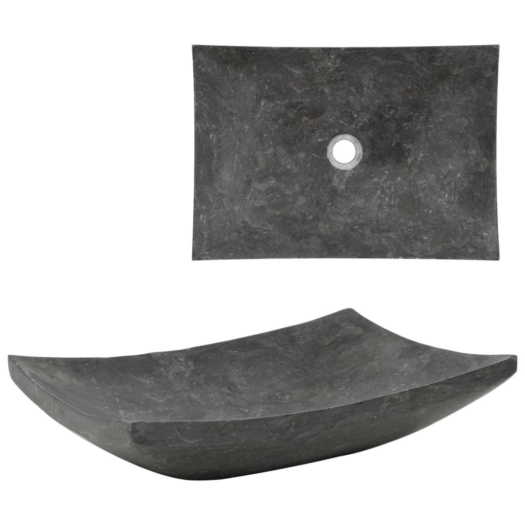 Pesuallas marmori 50x35x12 cm musta - Sisustajankoti.fi