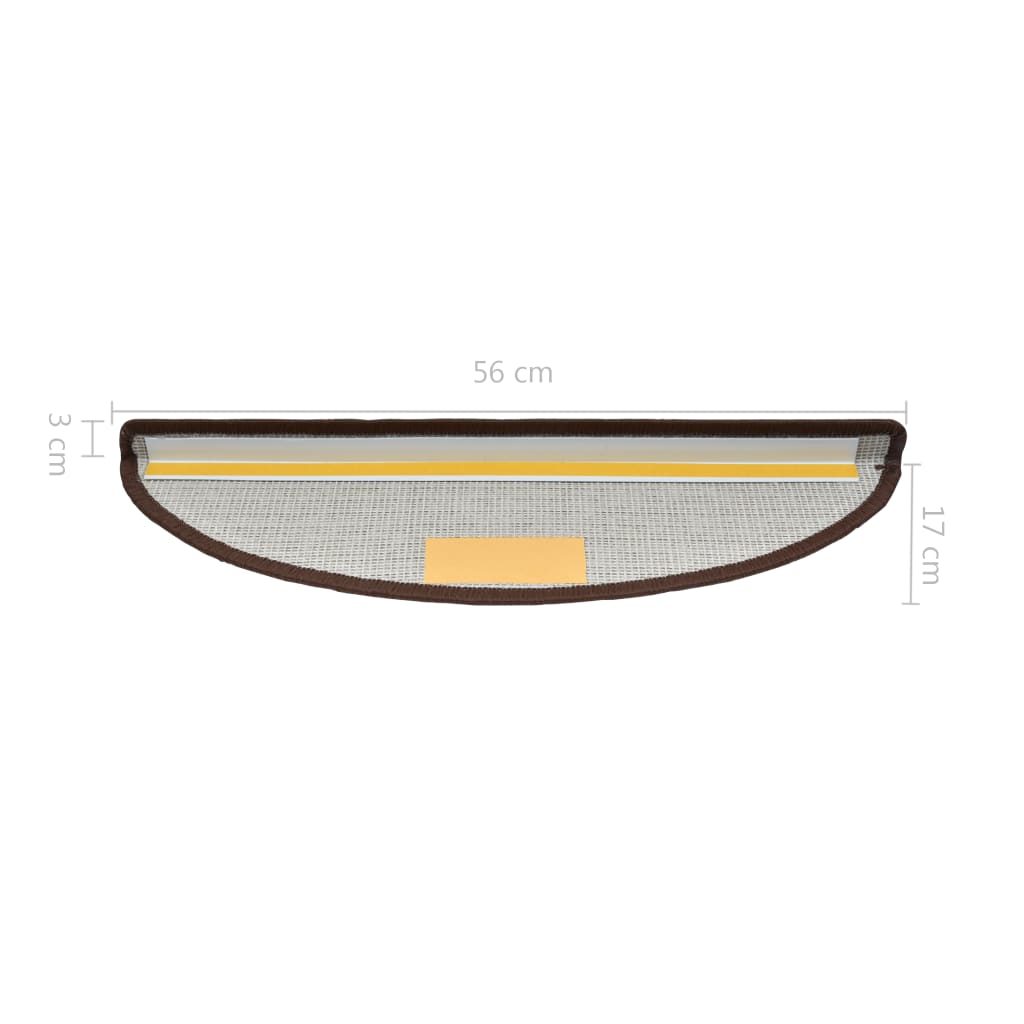 Porrasmatot 15 kpl kahvinruskea 56 x 17 x 3 cm - Sisustajankoti.fi