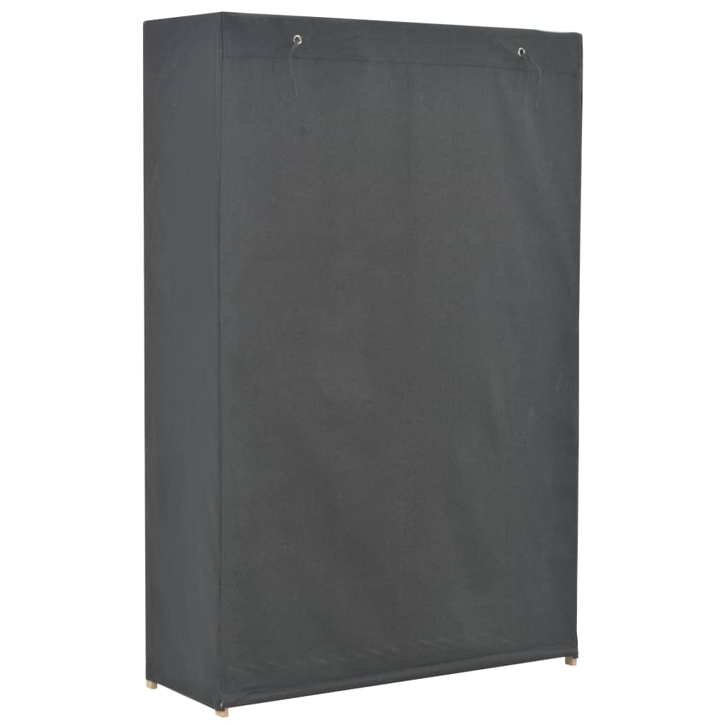 3-kerroksinen Vaatekaappi harmaa 110x40x170 cm kangas - Sisustajankoti.fi