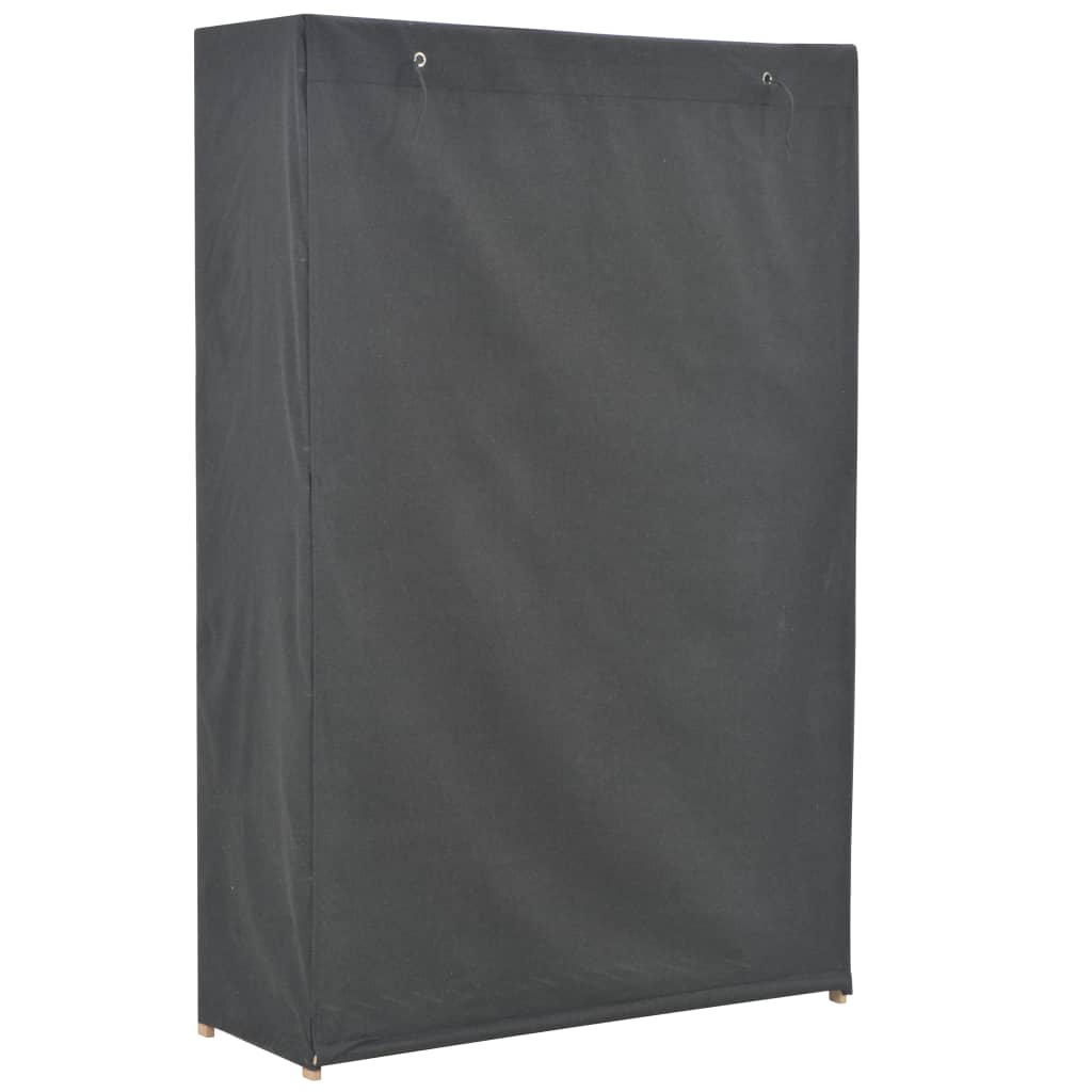 Vaatekaappi harmaa 110x40x170 cm kangas - Sisustajankoti.fi