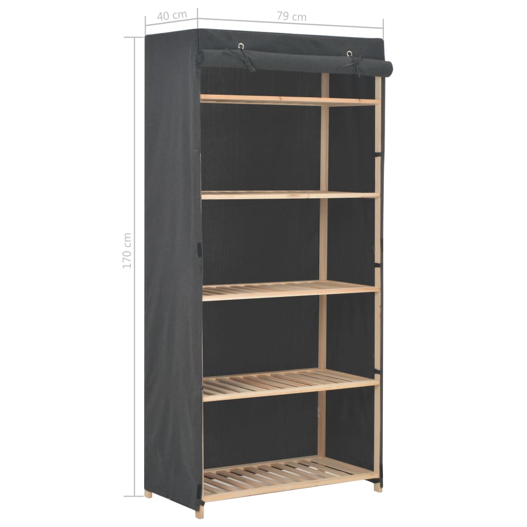 Vaatekaappi 79x40x170 cm kangas - Sisustajankoti.fi