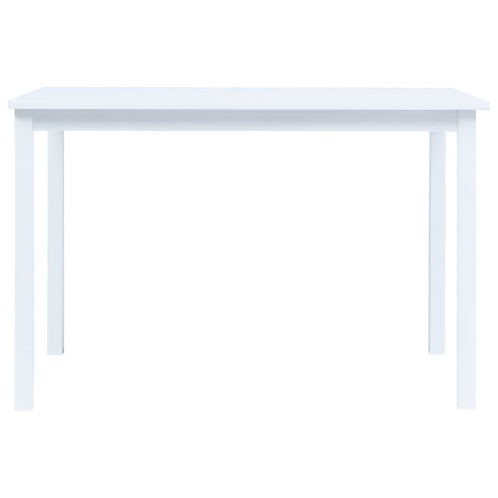 Ruokapöytä valkoinen 114x71x75 cm kumipuu - Sisustajankoti.fi