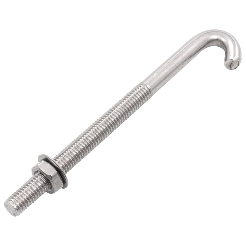 Ankkuroitu J-pultti mutteri ja aluslevy M8x120 mm 25 sarjaa - Sisustajankoti.fi