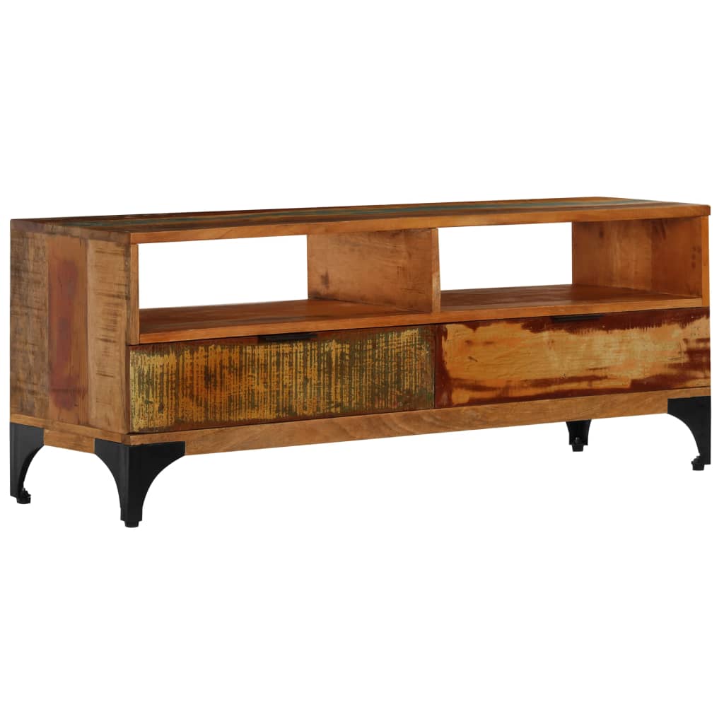 TV-taso 118x35x45 cm kierrätetty puu - Sisustajankoti.fi