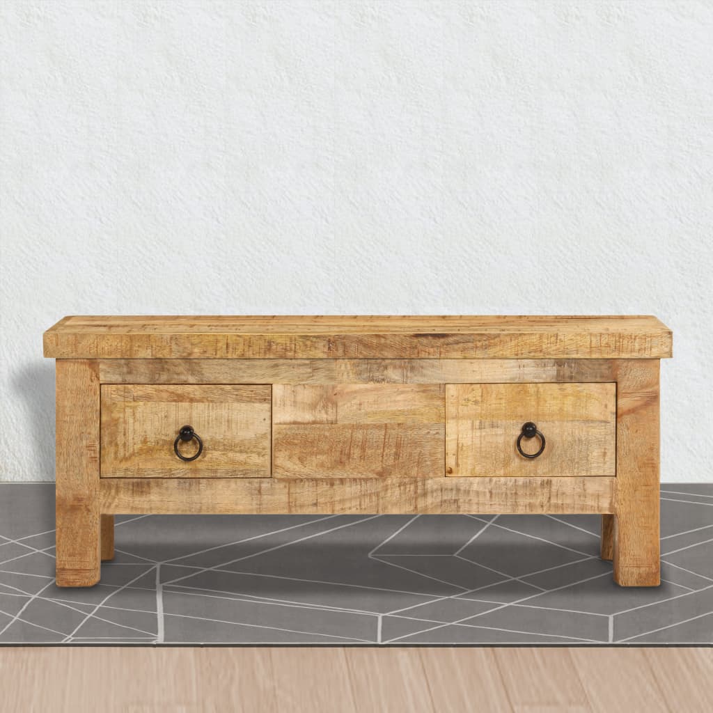 Sohvapöytä 90x45x35 cm täysi mangopuu - Sisustajankoti.fi