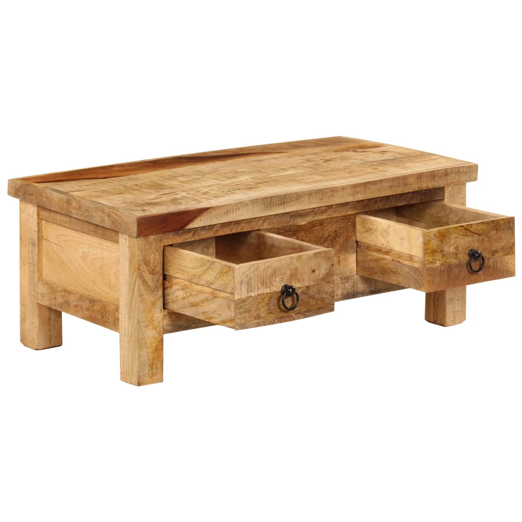 Sohvapöytä 90x45x35 cm täysi mangopuu - Sisustajankoti.fi