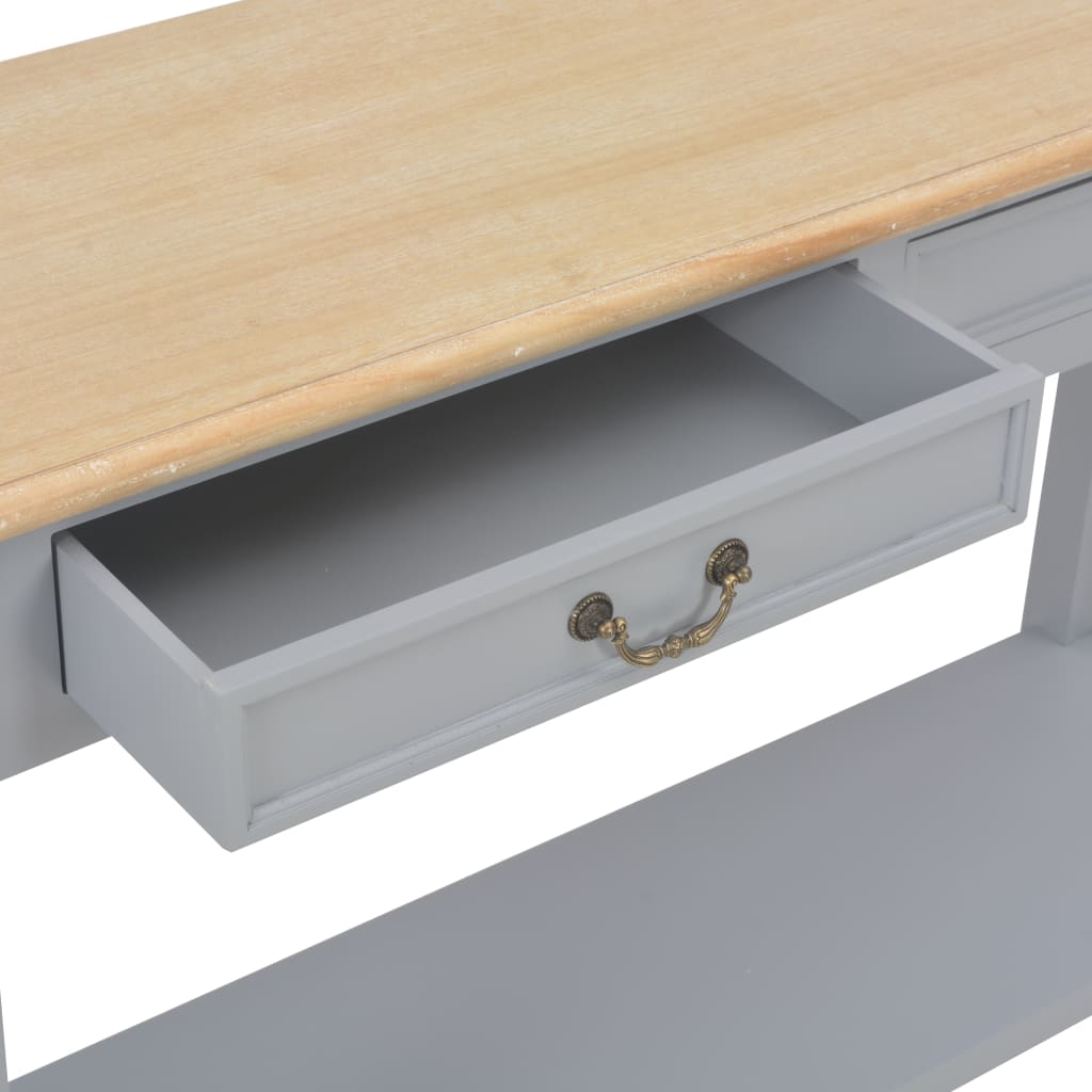 Sivupöytä harmaa 110x35x80 cm puu - Sisustajankoti.fi