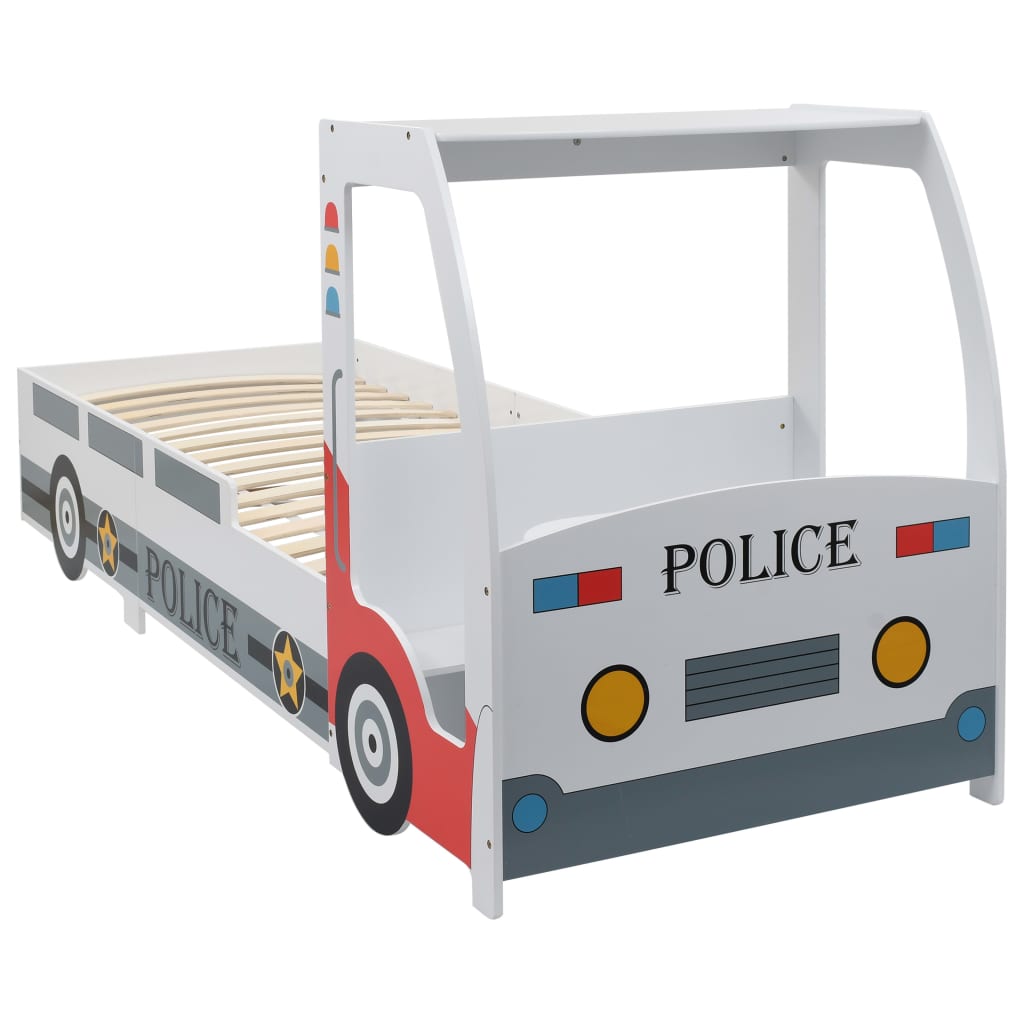 Lastensänky pöydällä poliisiauto 90x200 cm - Sisustajankoti.fi