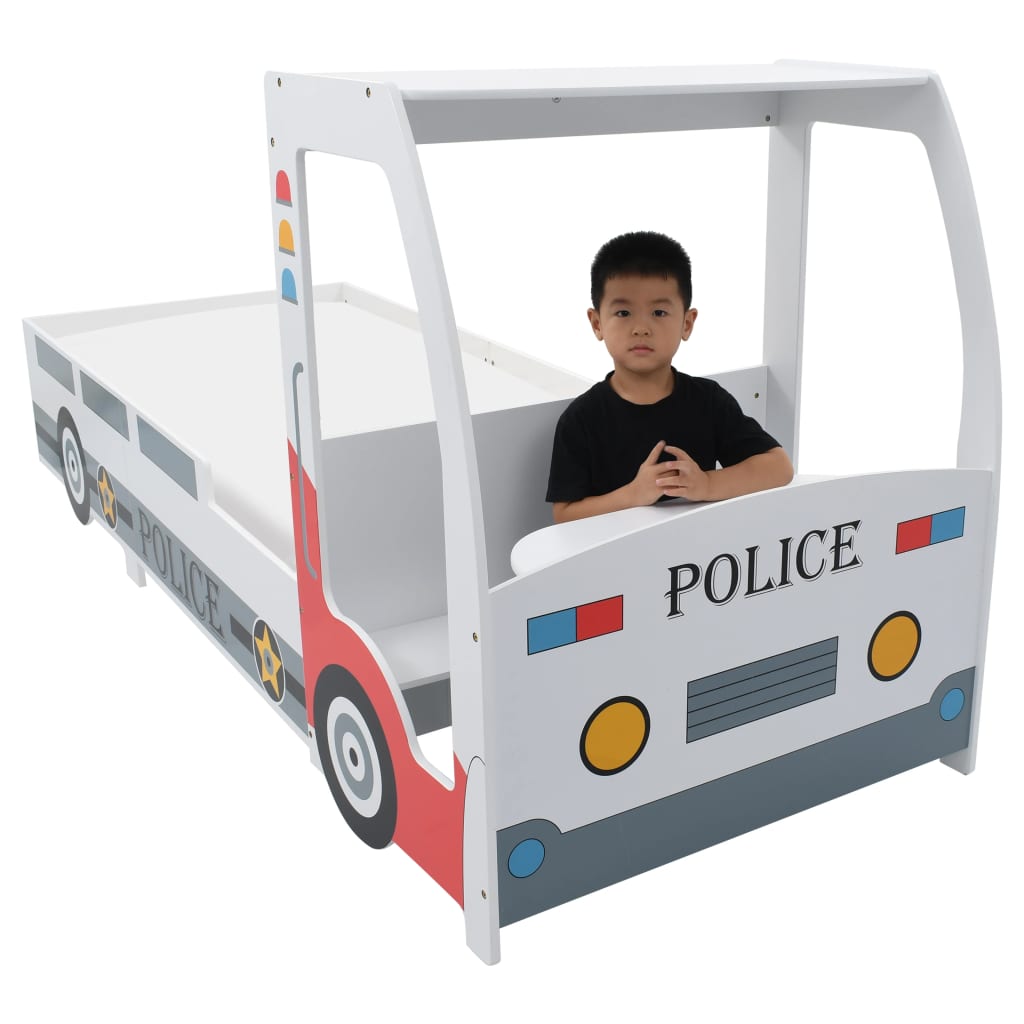 Lastensänky pöydällä poliisiauto 90x200 cm - Sisustajankoti.fi