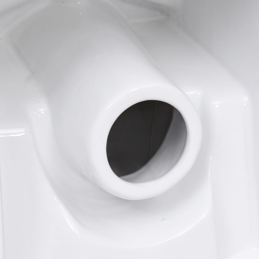 Keraaminen WC-istuin pyöreä veden virtaus takaa valkoinen - Sisustajankoti.fi