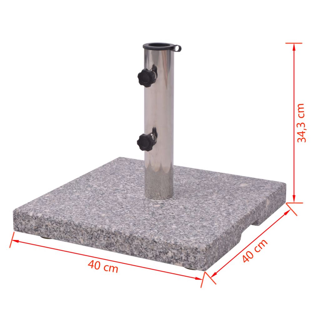 Graniittinen Aurinkovarjon Jalusta 20kg - Sisustajankoti.fi