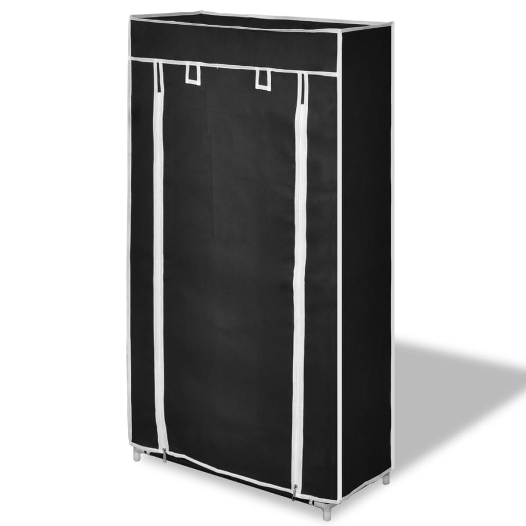 Kankainen Kenkäkaappi 58 x 28 x 106 cm Musta - Sisustajankoti.fi