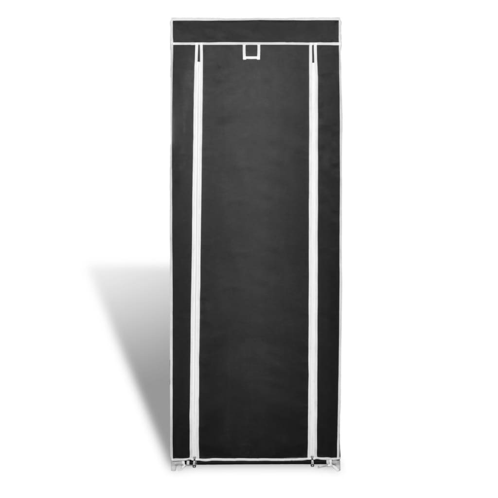 Kankainen Kenkäkaappi 57 x 29 x 162 cm Musta - Sisustajankoti.fi