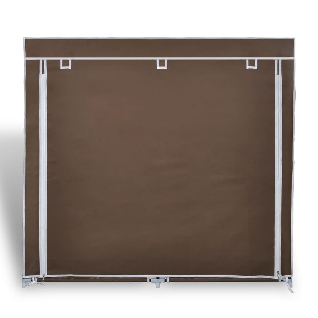 Kankainen kenkäkaappi ovella 115 x 28 x 110 cm ruskea - Sisustajankoti.fi