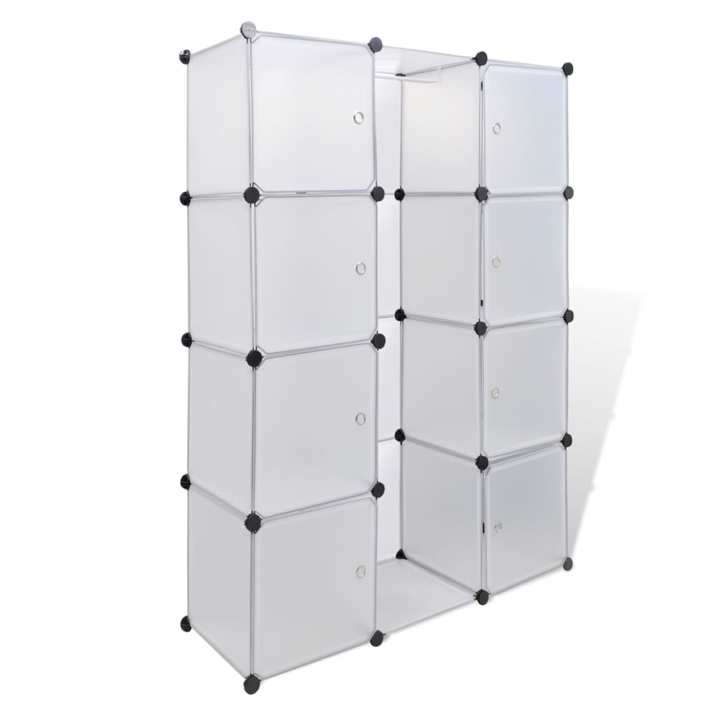 Moduulikaappi 9 lokeroa 37x115x150 cm valkoinen - Sisustajankoti.fi
