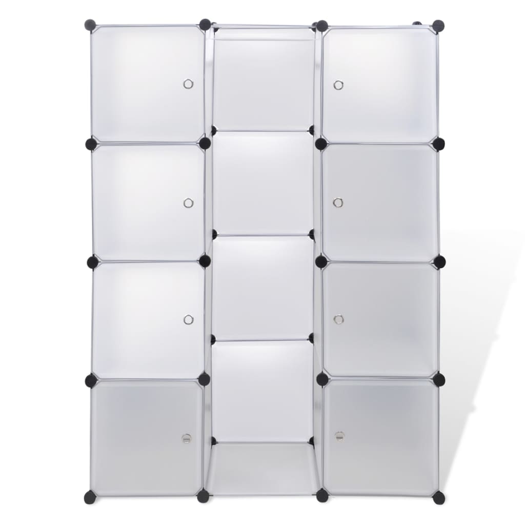 Moduulikaappi 9 lokeroa 37x115x150 cm valkoinen - Sisustajankoti.fi