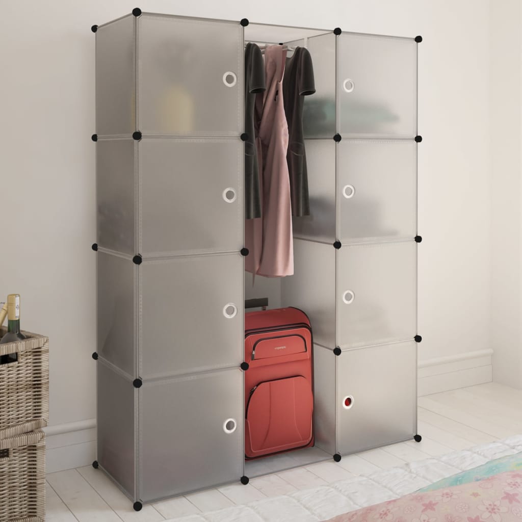Moduulikaappi 9 lokeroa 37x115x150 cm valkoinen - Sisustajankoti.fi