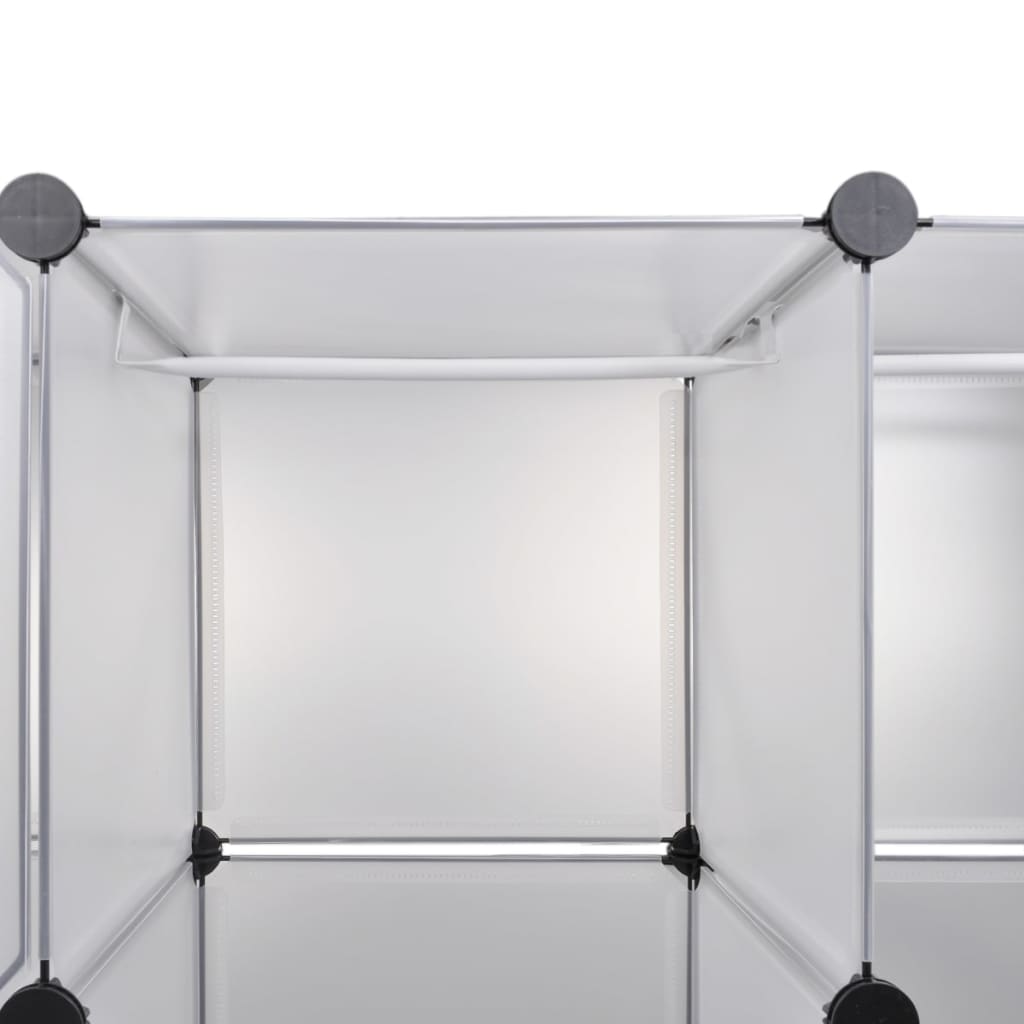 Moduulikaappi 18 lokeroa 37x146x180,5 cm valkoinen - Sisustajankoti.fi