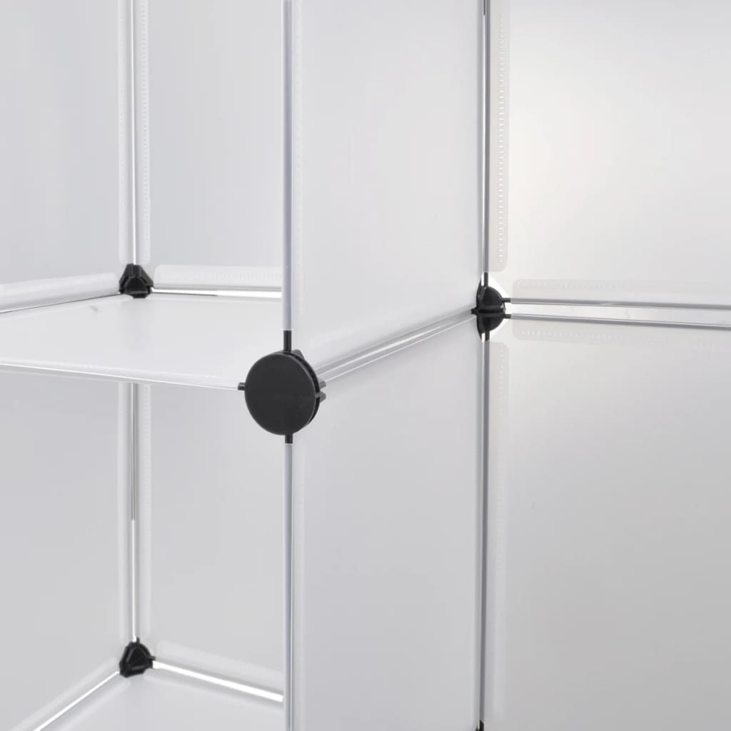 Moduulikaappi 18 lokeroa 37x146x180,5 cm valkoinen - Sisustajankoti.fi