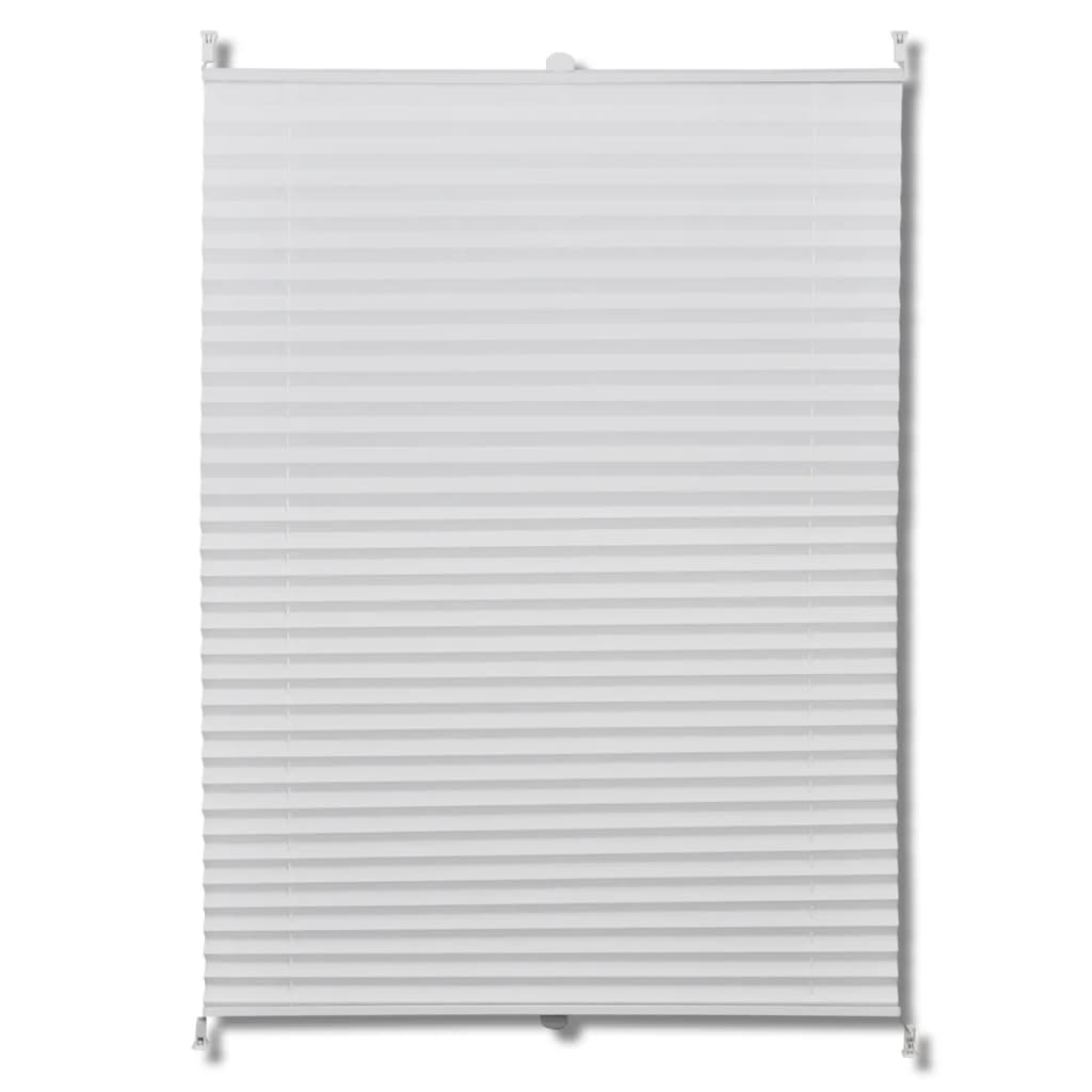 Plisse Kaihdin 60x125cm Valkoinen Laskosverhot - Sisustajankoti.fi