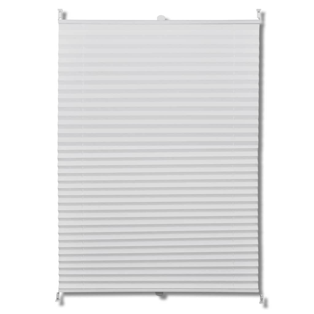 Plisse Kaihdin 80x150cm Valkoinen Laskosverhot - Sisustajankoti.fi