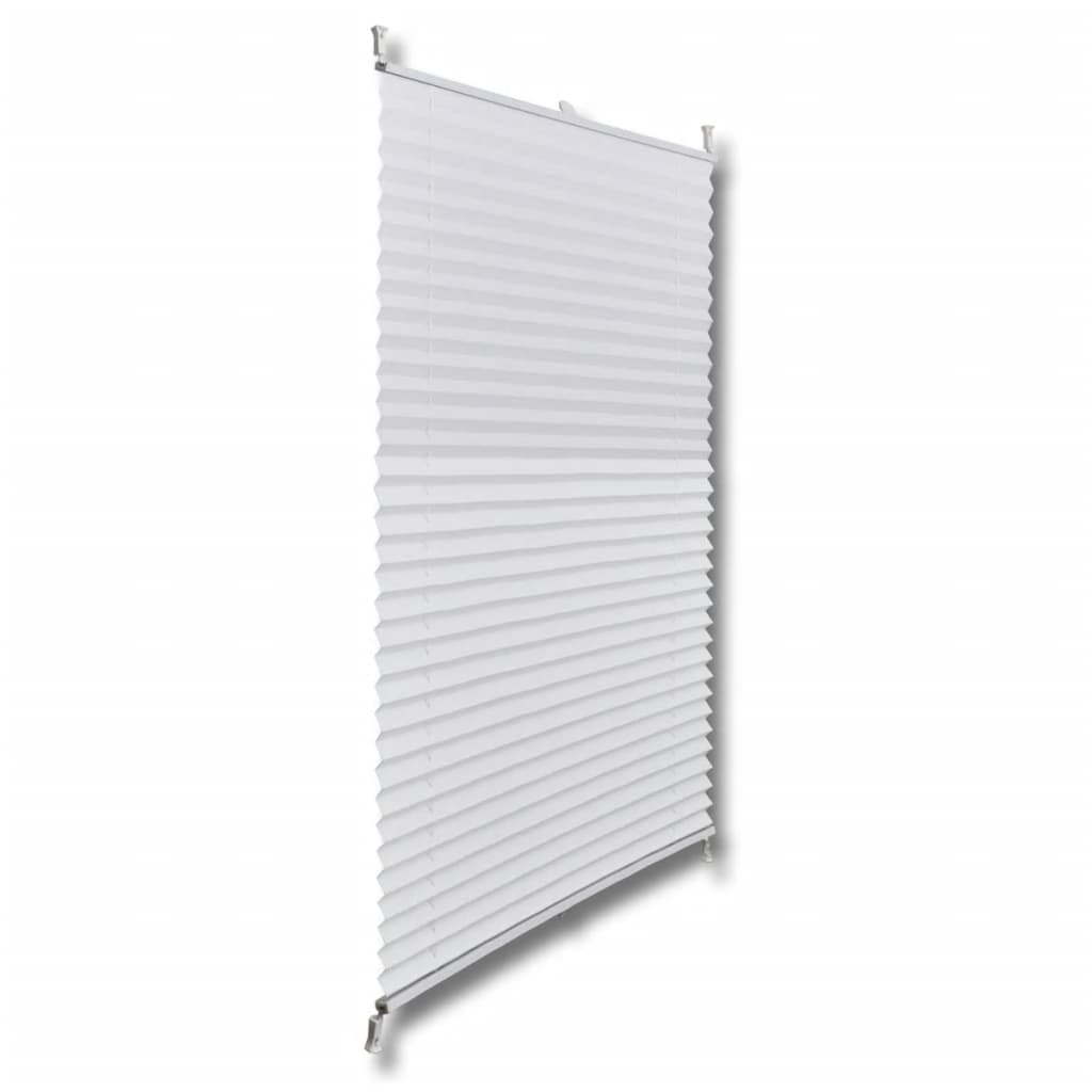 Plisse Kaihdin 80x150cm Valkoinen Laskosverhot - Sisustajankoti.fi