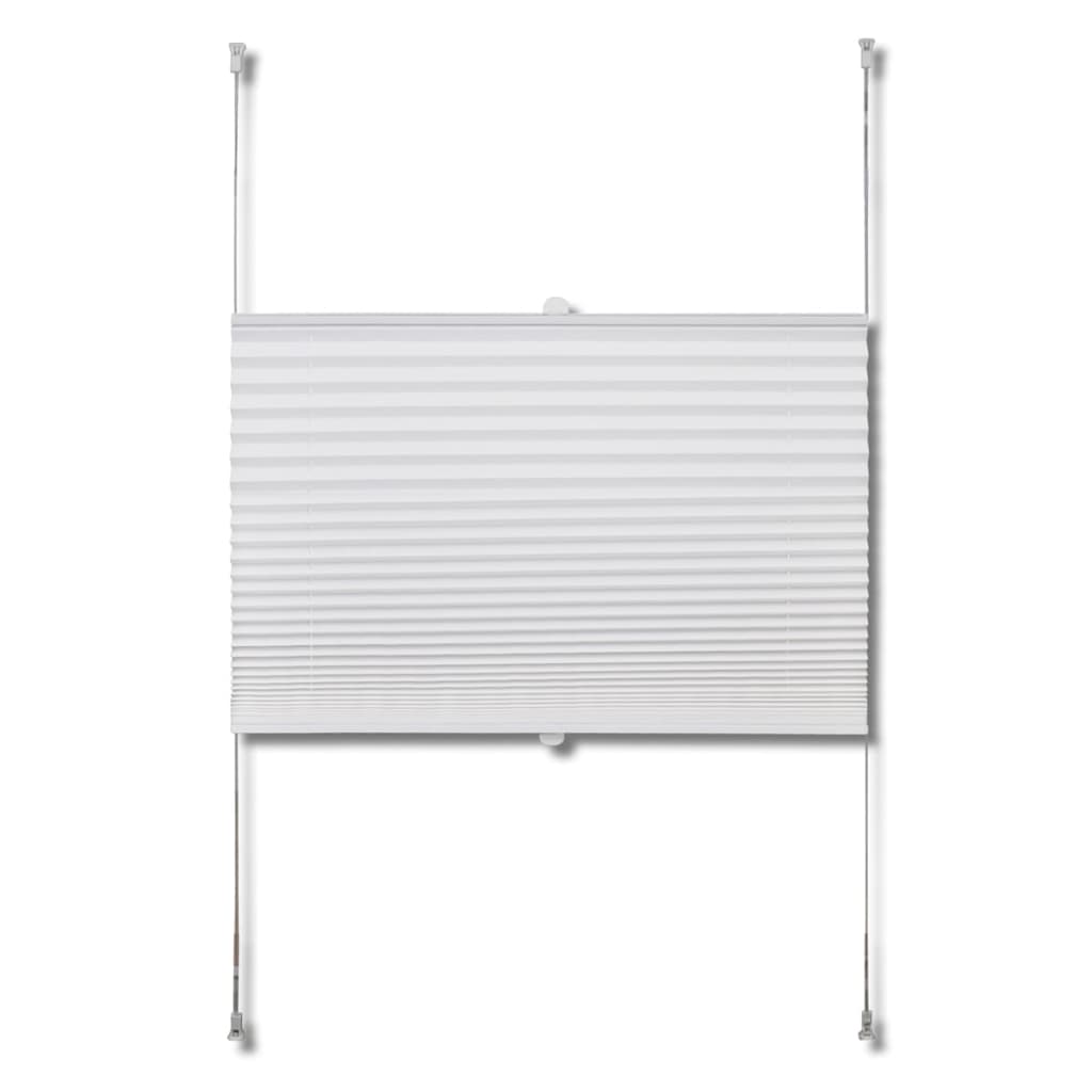 Plisse Kaihdin 100x150cm Valkoinen Laskosverhot - Sisustajankoti.fi