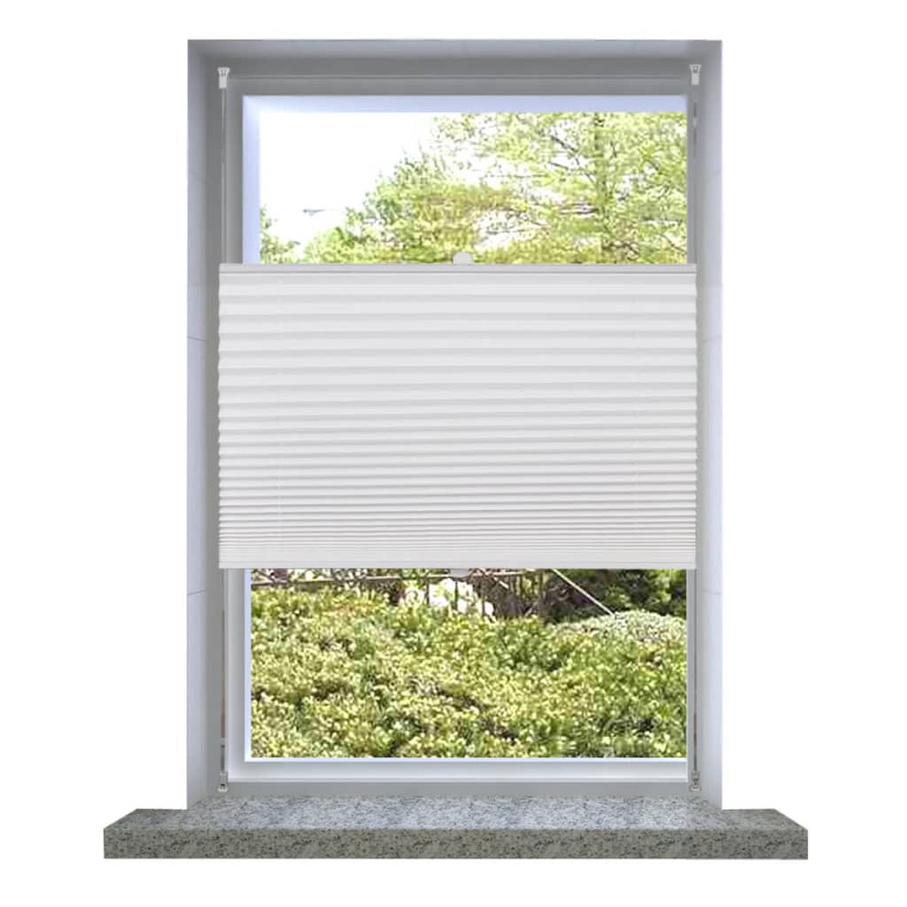 Plisse Kaihdin 100x150cm Valkoinen Laskosverhot - Sisustajankoti.fi