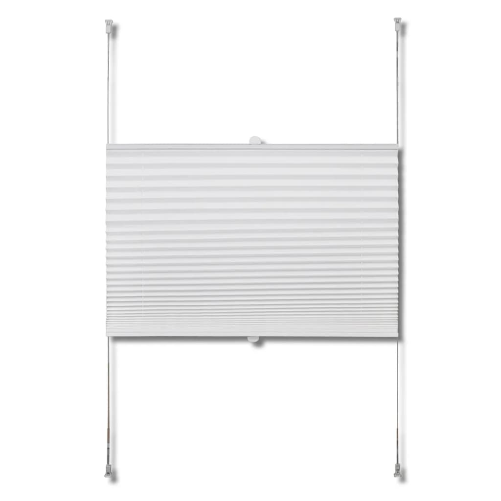 Plisse Kaihdin 100x200cm Valkoinen Laskosverhot - Sisustajankoti.fi