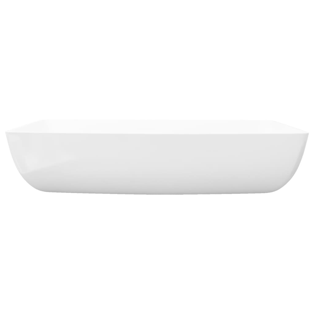 Ylellinen Keraaminen Pesuallas Neliö Lavuaari Valkoinen 71 x 39 cm - Sisustajankoti.fi