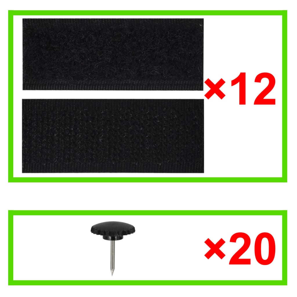 Hyttysverho Oveen Tarranauhoilla 210 x 100 cm 2 kpl Magneeteilla Musta - Sisustajankoti.fi