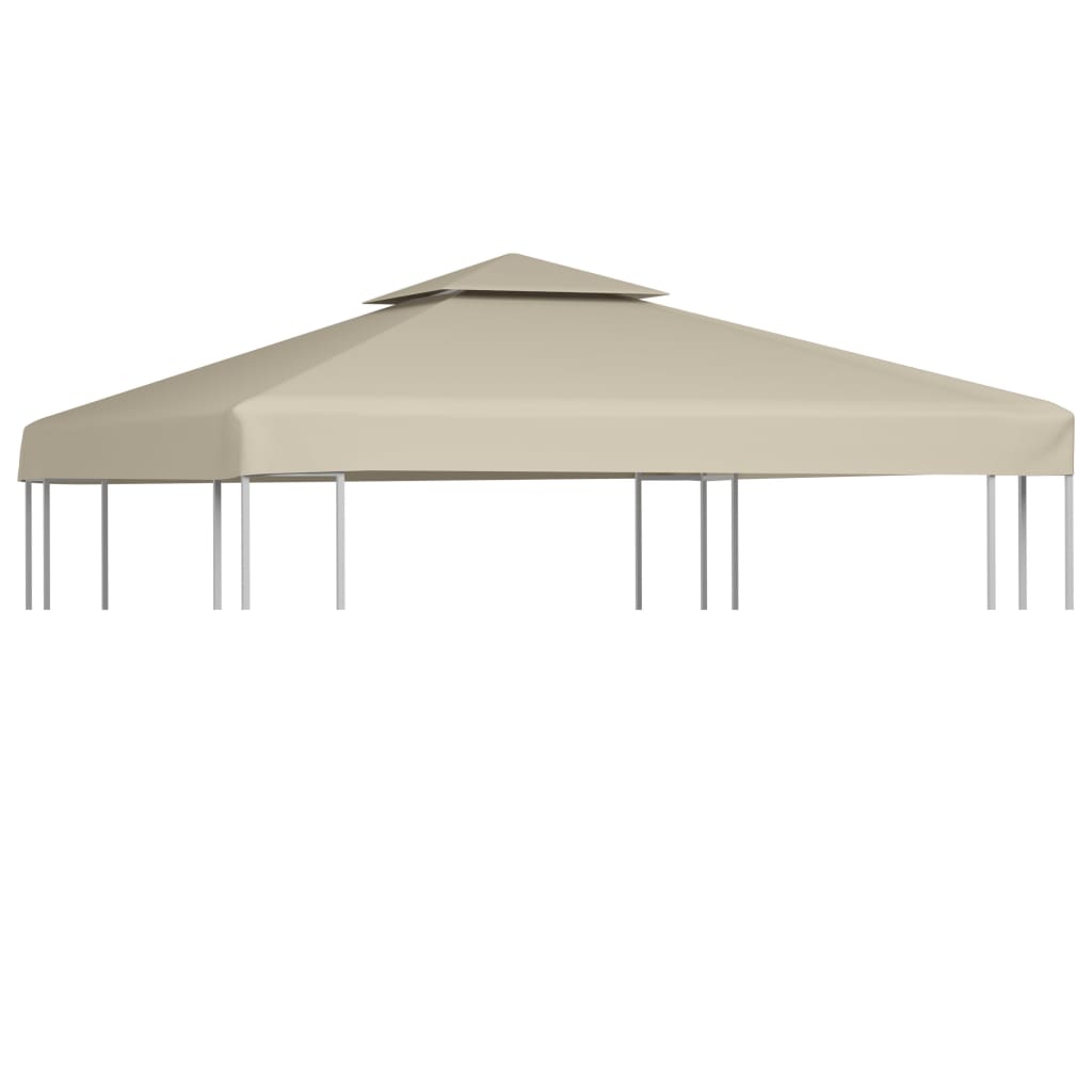 Huvimajan vaihtokatto 310 g/m² Beige 3 x 3 m - Sisustajankoti.fi