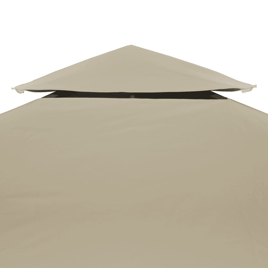Huvimajan vaihtokatto 310 g/m² Beige 3 x 3 m - Sisustajankoti.fi
