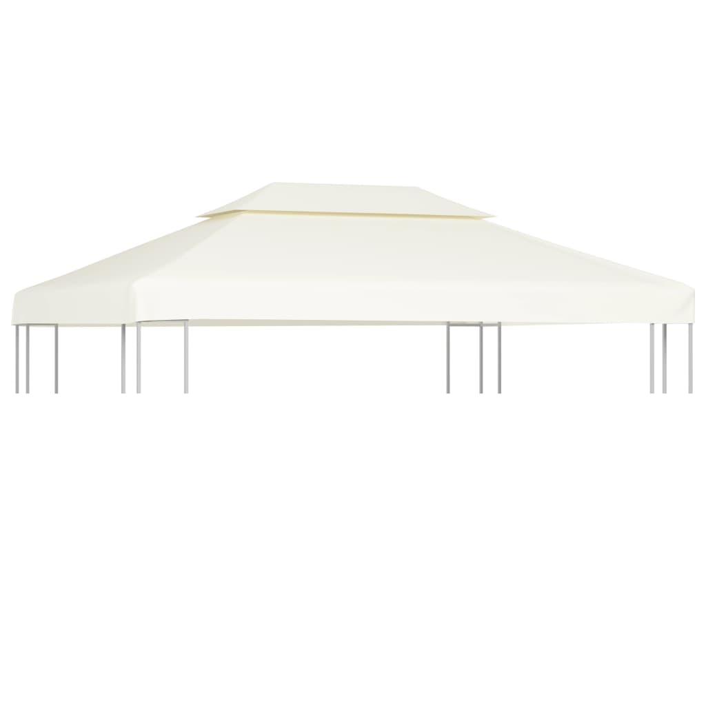 Huvimajan vaihtokatto 310 g/m² kermanvalkoinen 3 x 4 m - Sisustajankoti.fi