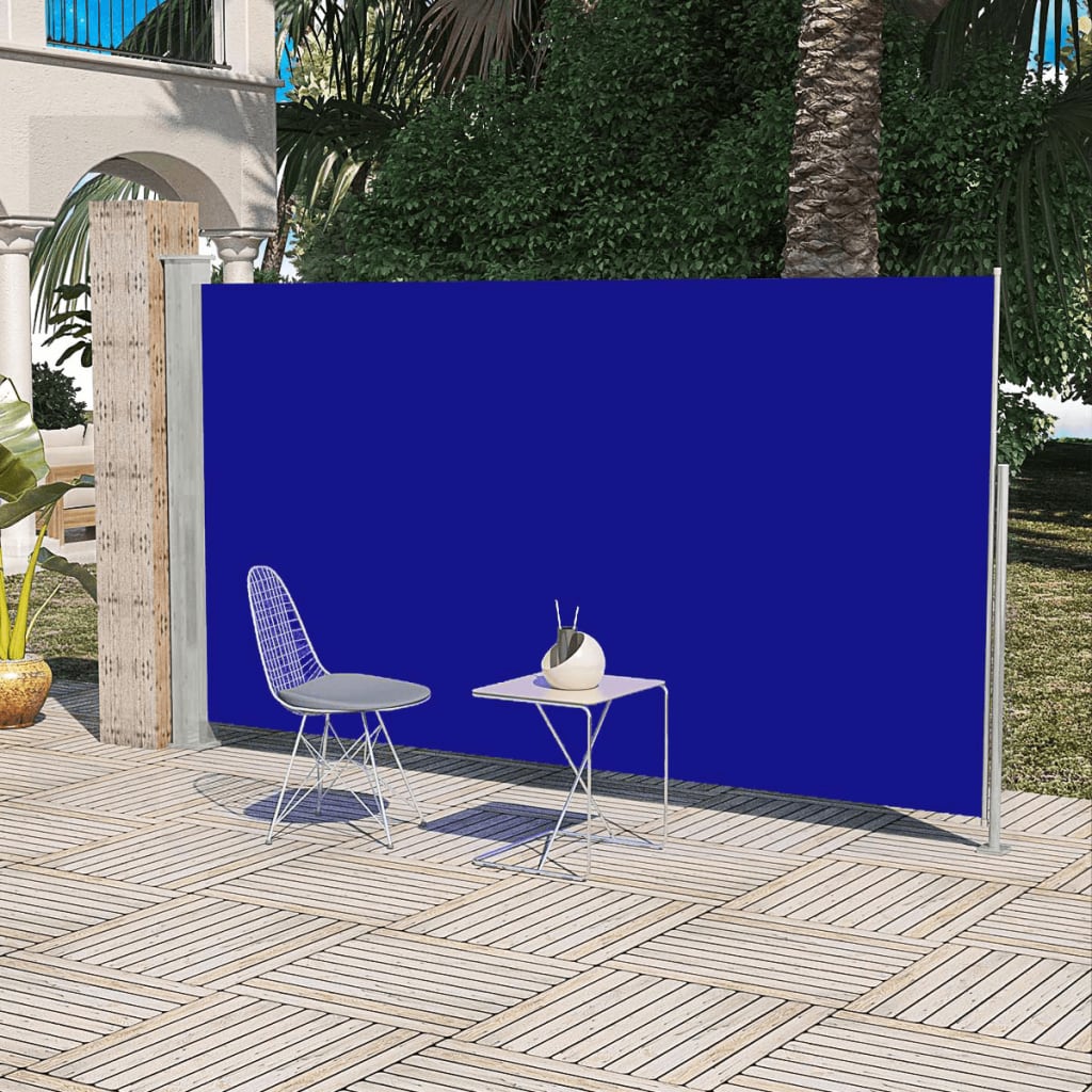Sivumarkiisi terassille 180 x 300 cm sininen - Sisustajankoti.fi