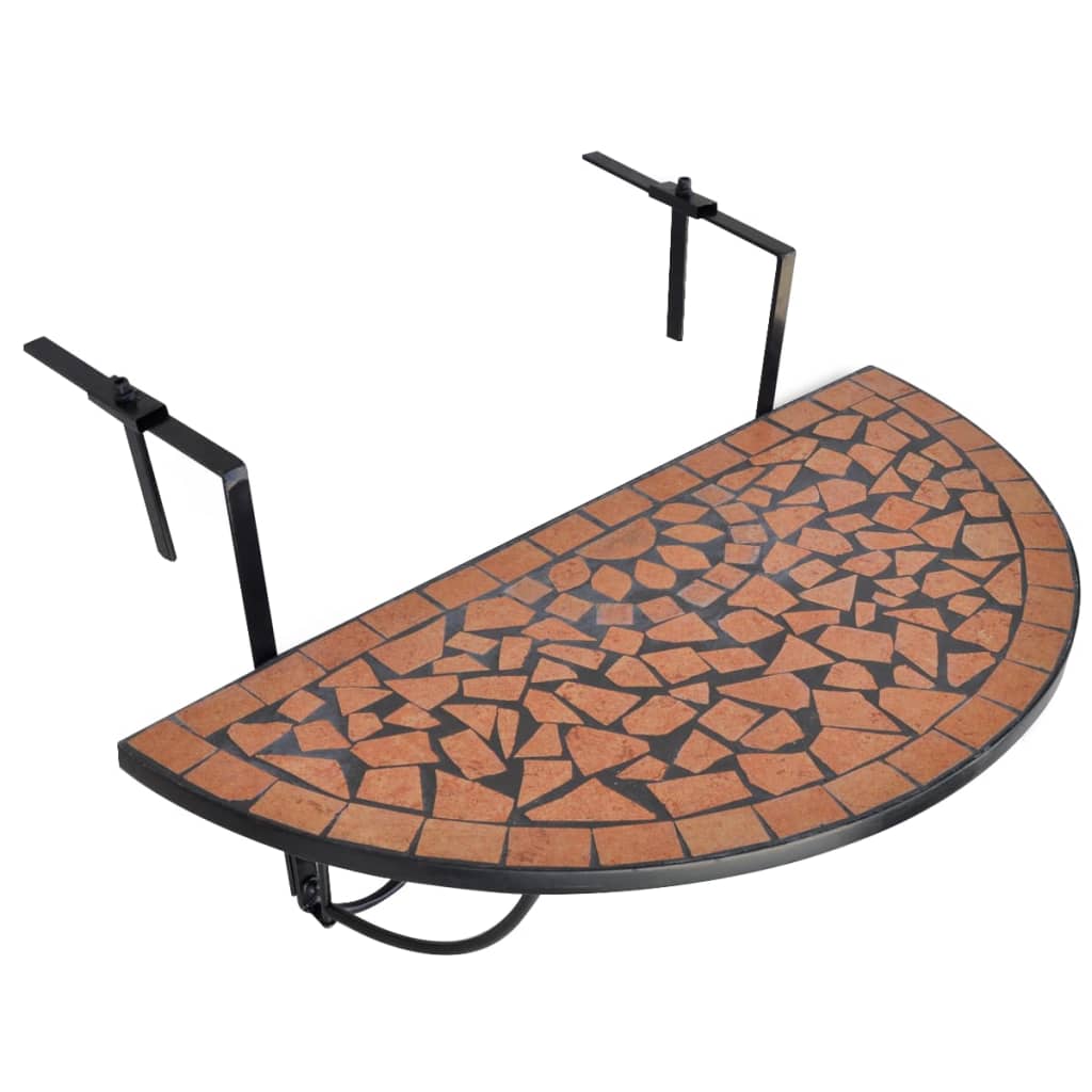 Roikkuva parvekepöytä terrakotta mosaiikki - Sisustajankoti.fi