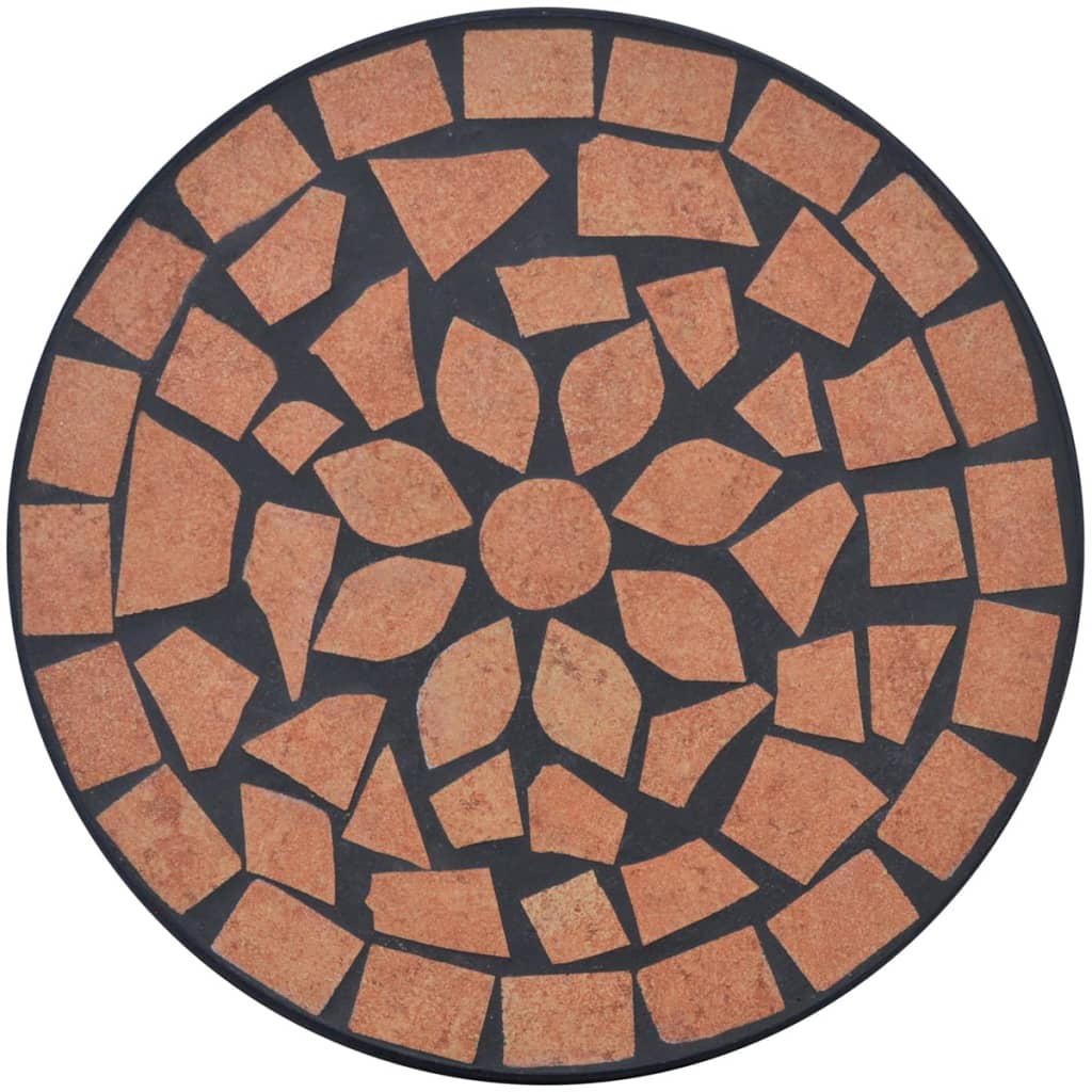 Sivupöytä/kasviteline mosaiikki terrakotta - Sisustajankoti.fi