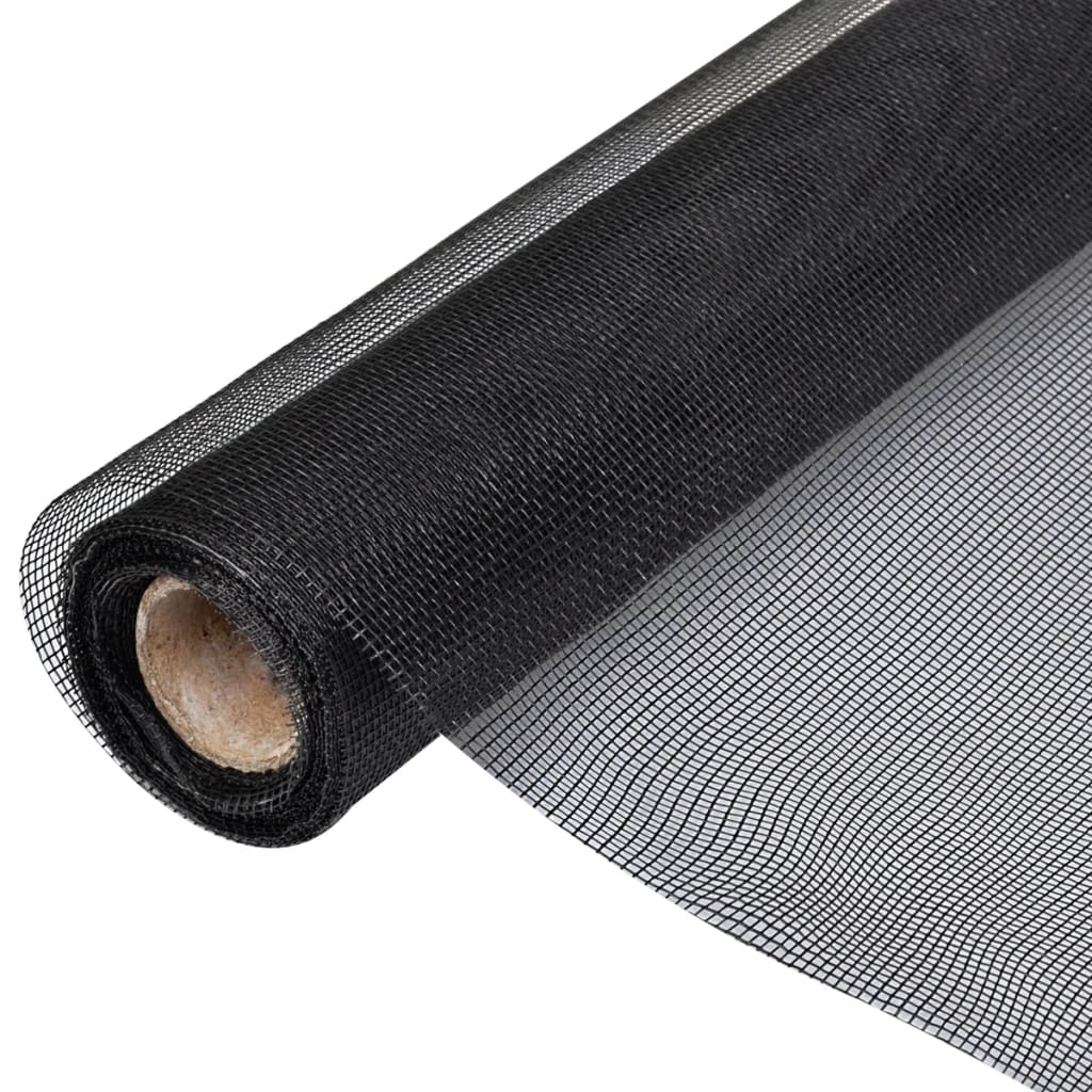 Verkkosuoja lasikuitu 100x1000 cm musta - Sisustajankoti.fi