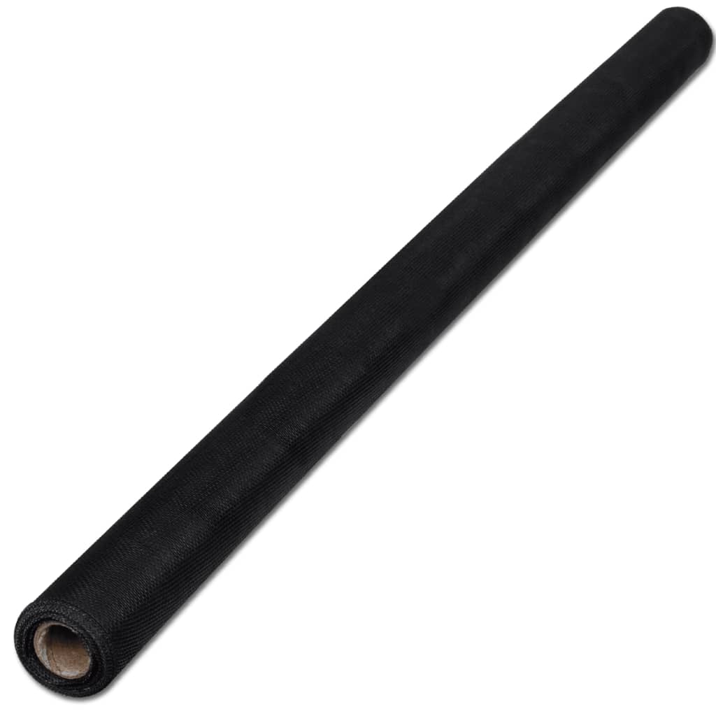 Verkkosuoja lasikuitu 100x1000 cm musta - Sisustajankoti.fi
