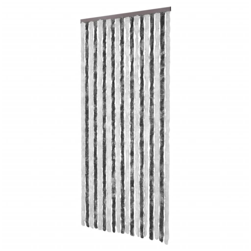 Hyönteisverho harmaa ja valkoinen 90x220 cm Chenille - Sisustajankoti.fi