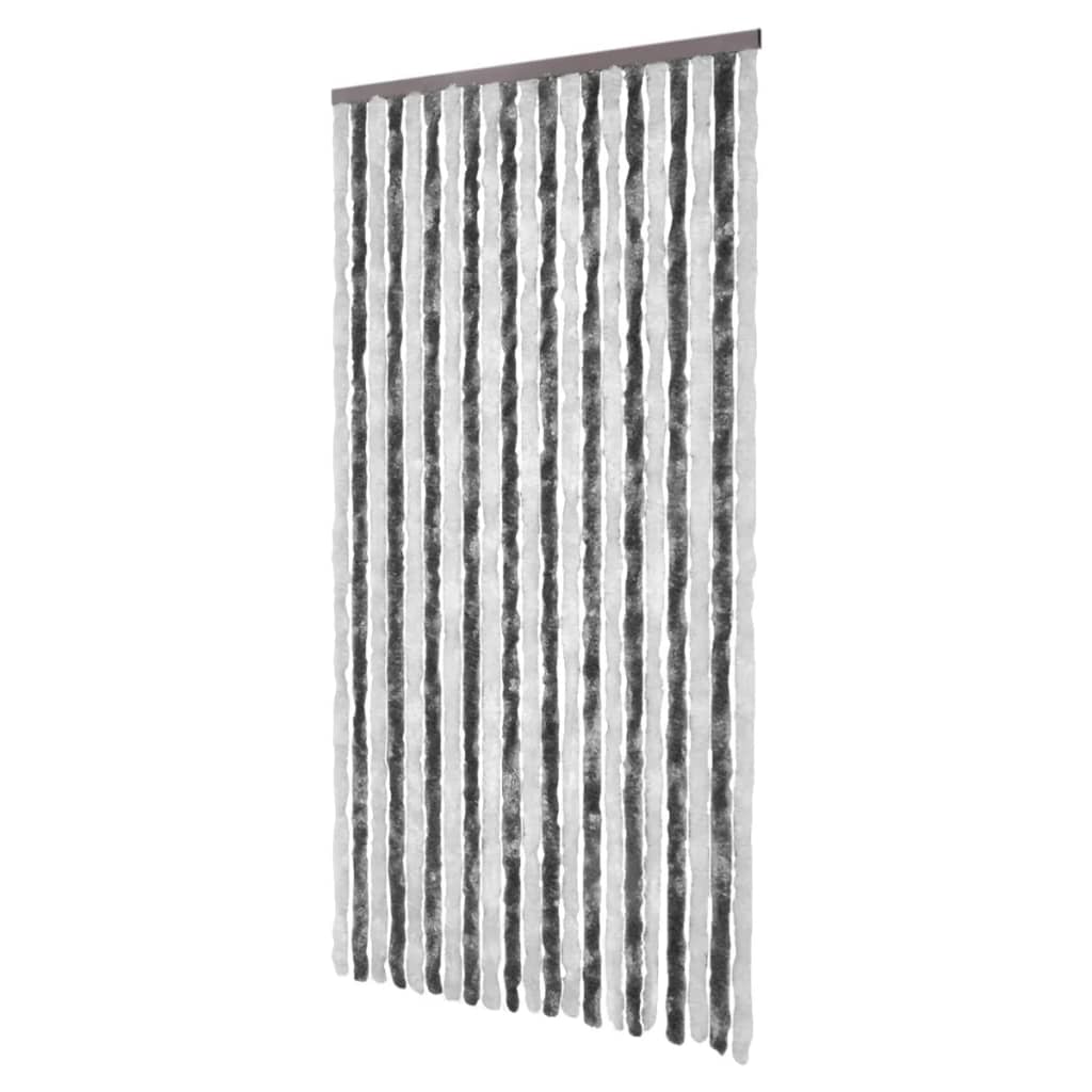 Hyönteisverho harmaa ja valkoinen 100x220 cm Chenille - Sisustajankoti.fi