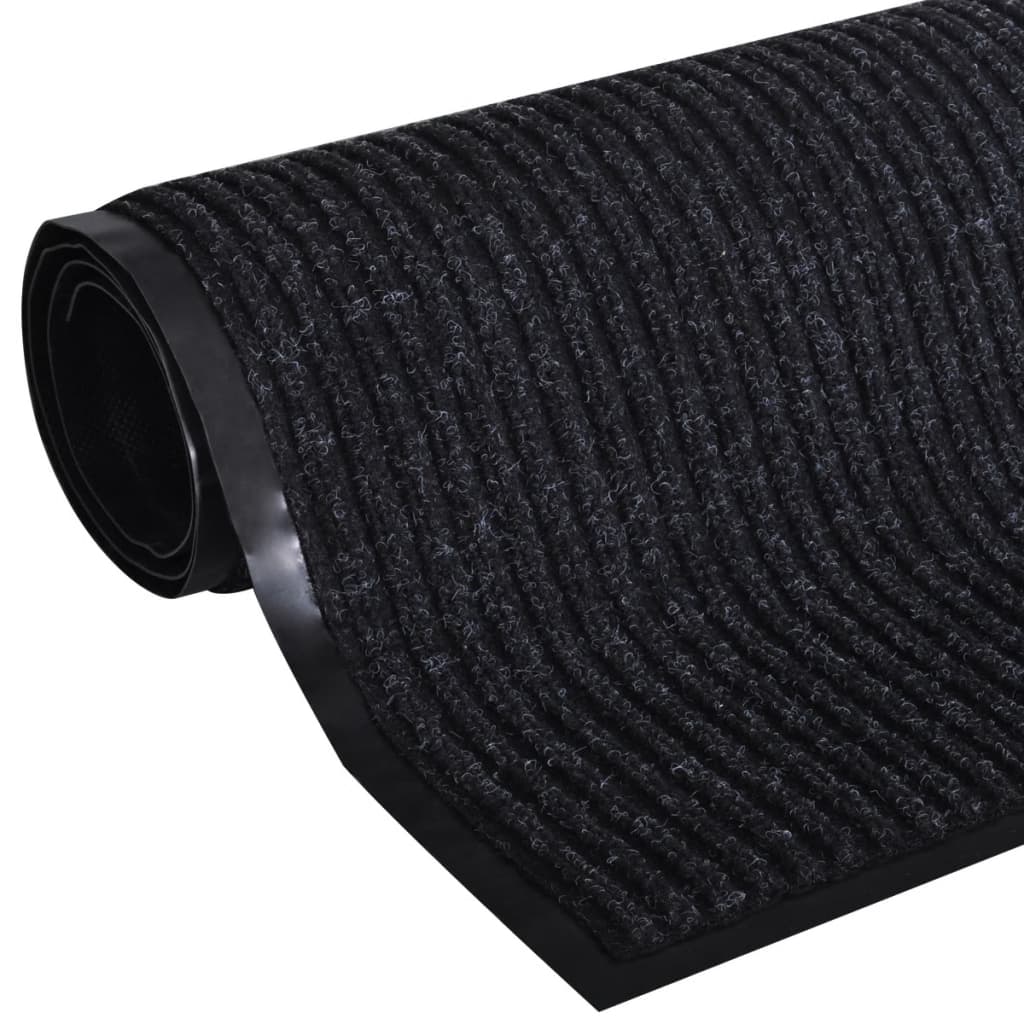 Musta PVC Ovimatto 90 x 60 cm - Sisustajankoti.fi