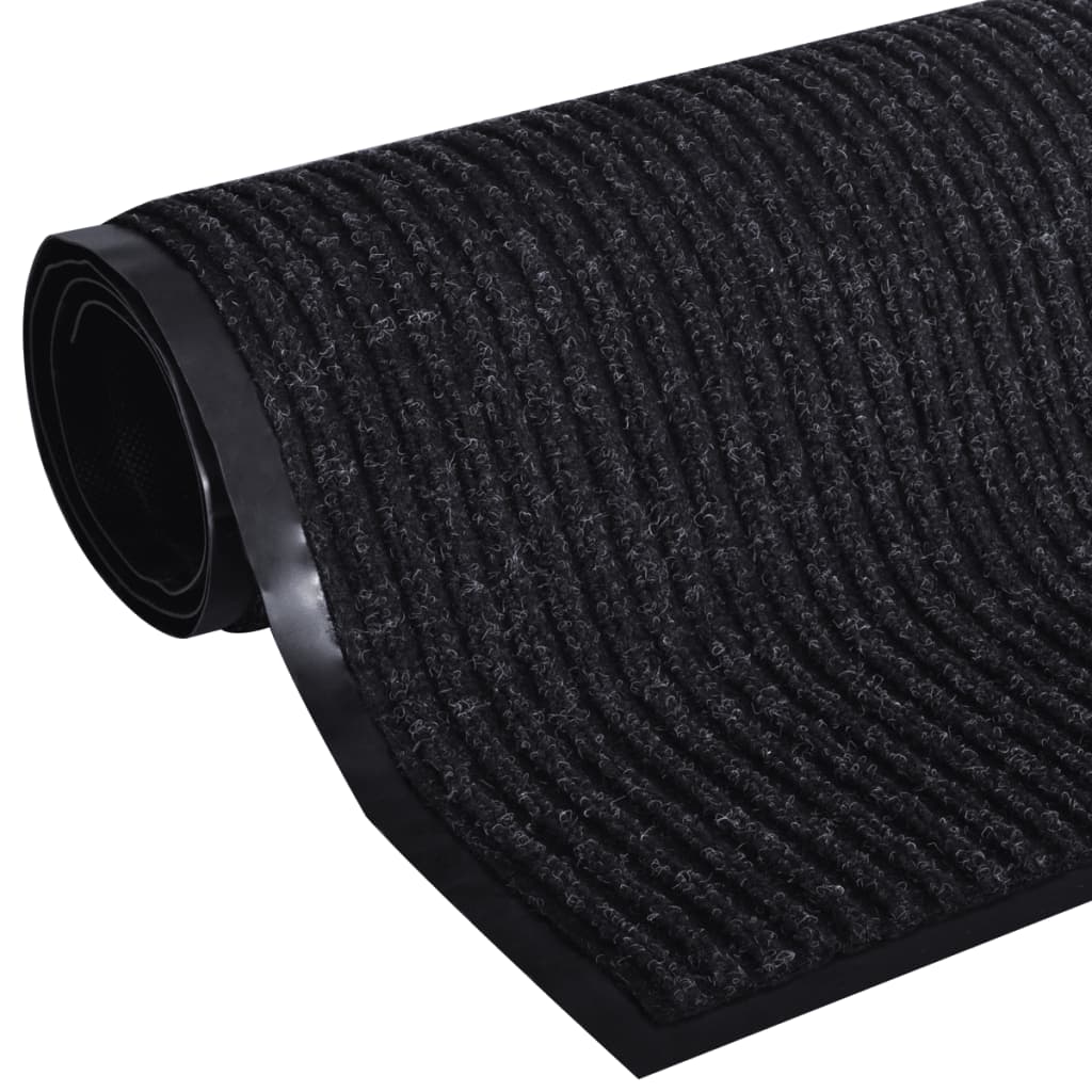 Musta PVC Ovimatto 90 x 120 cm - Sisustajankoti.fi